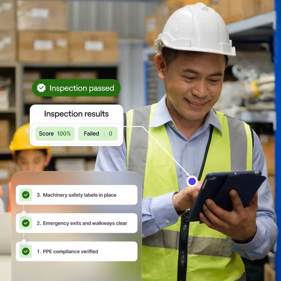 Field inspector completing a live AuditDAT digital inspection