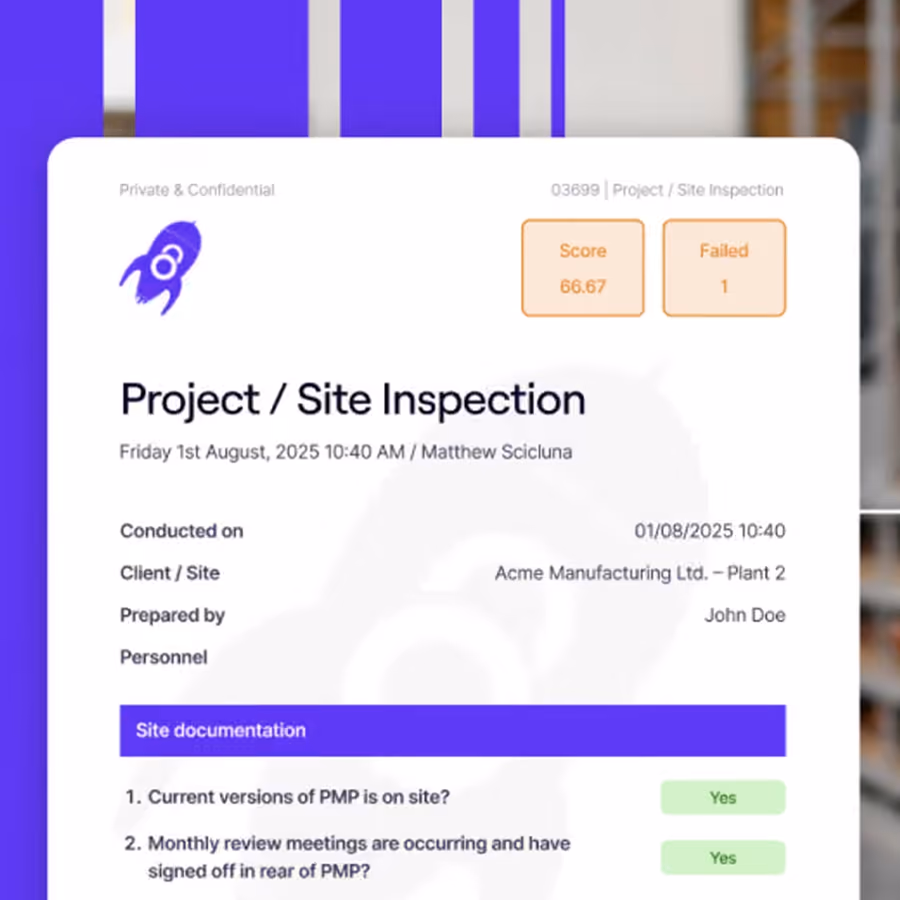 Branded AuditDAT PDF inspection report with score