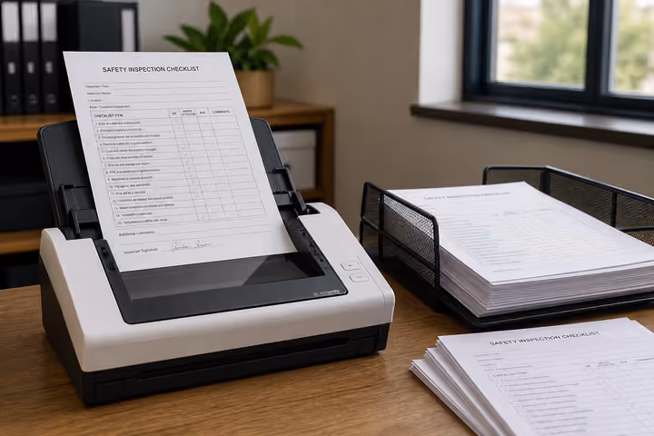 Paper and Excel checklists converted into AuditDAT digital templates